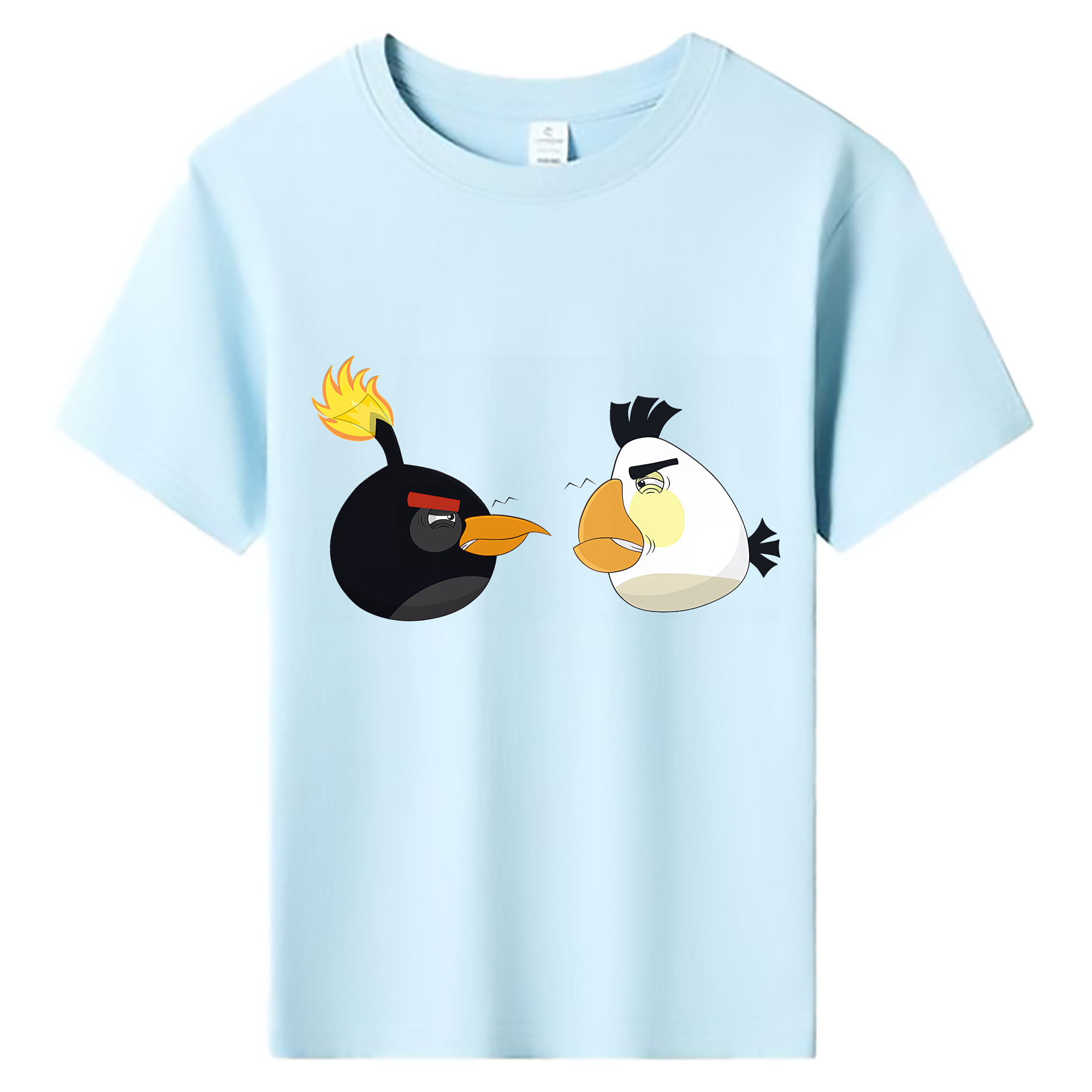 （画像用） Angry Birds アングリーバード 綿100％キッズTシャツ（フロントプリント）